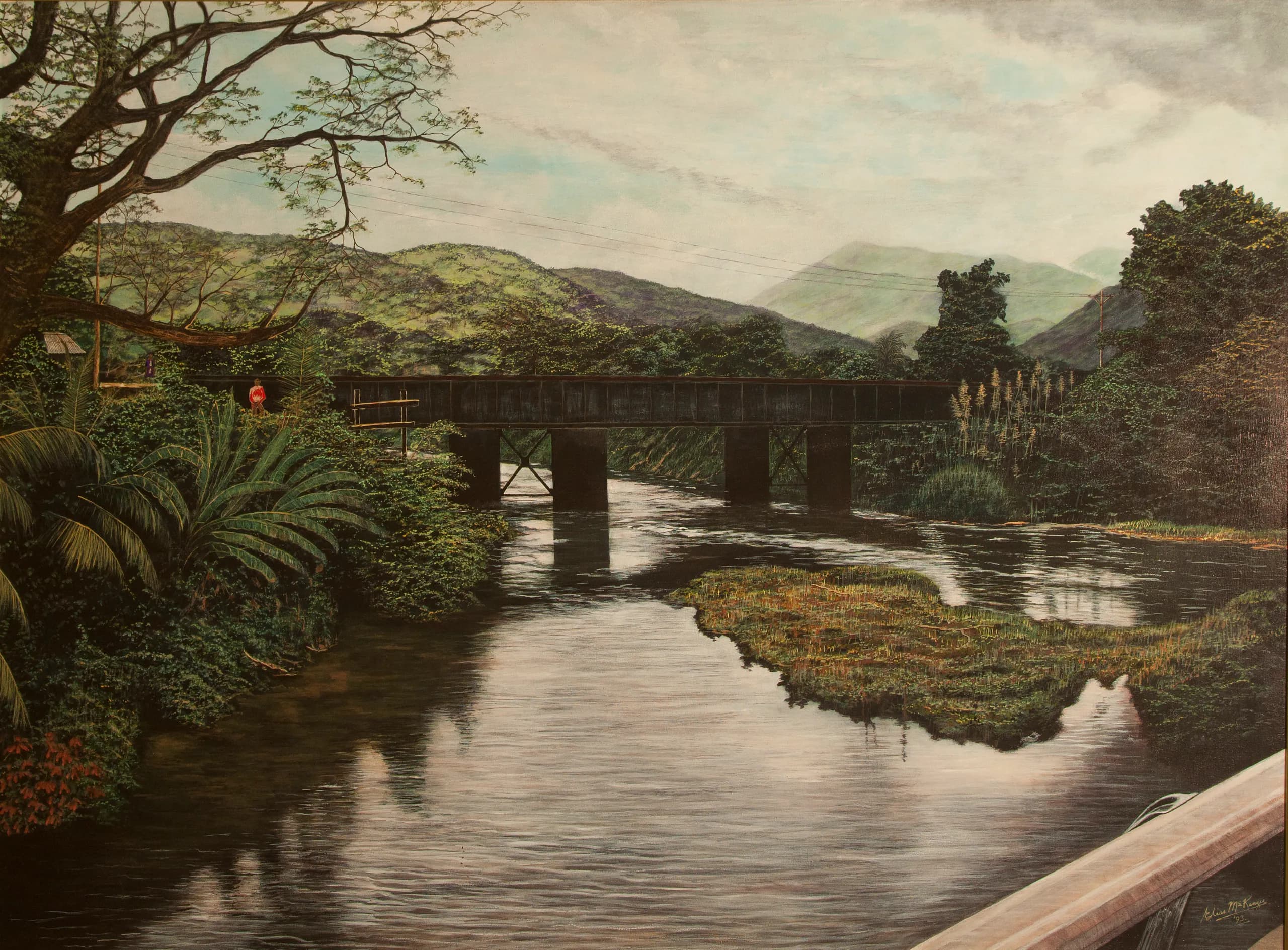 Railway bridge over the Spanish River
